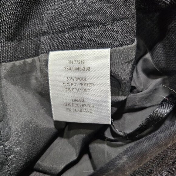 Women's American Airlines‎ Wool Blend Pencil Skirt Charcoal Gray Size 4 Petite - Picture 6 of 7